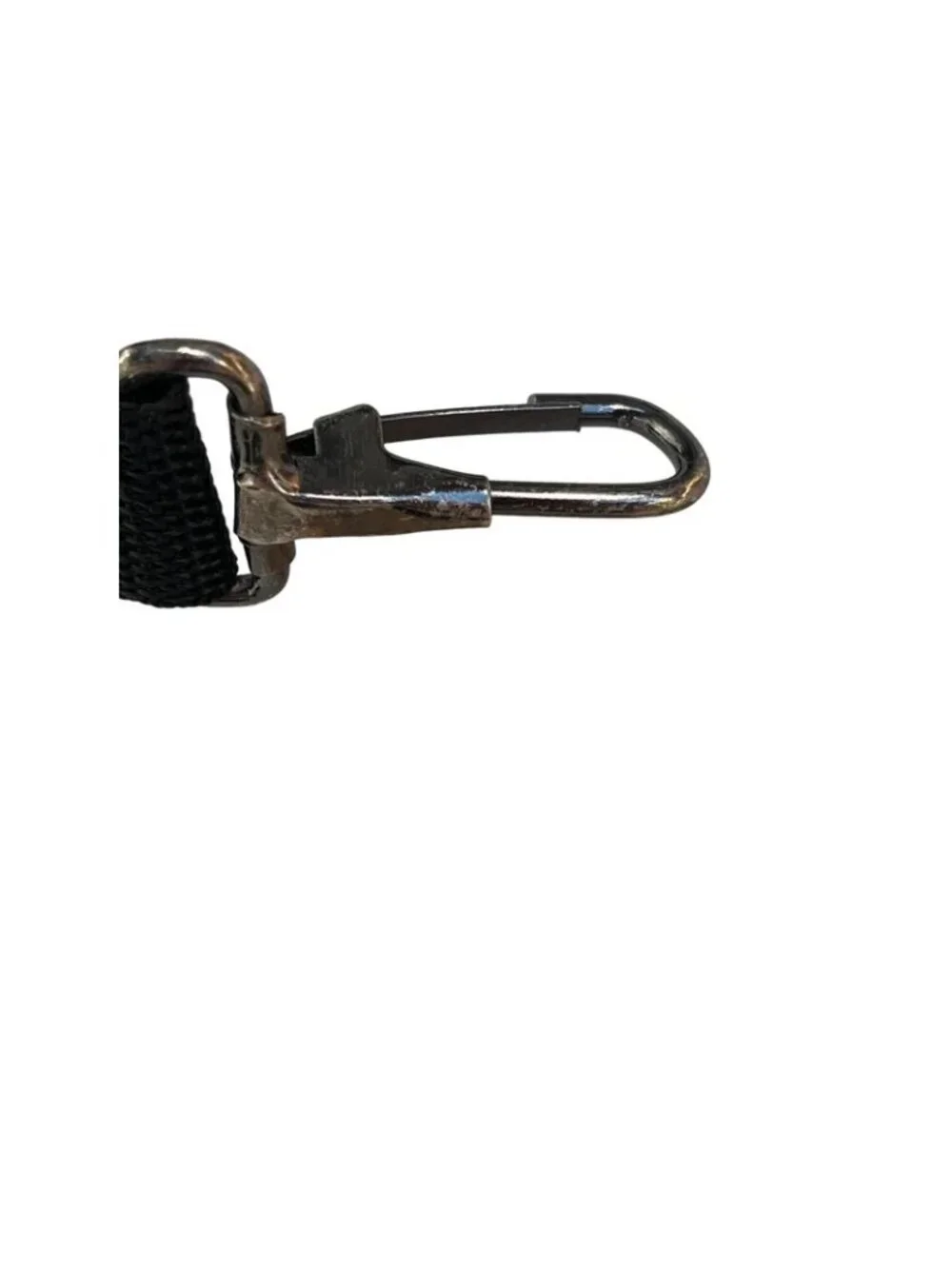 Adjustable Black Nylon Strap With Metal Clasp Hooks  A73